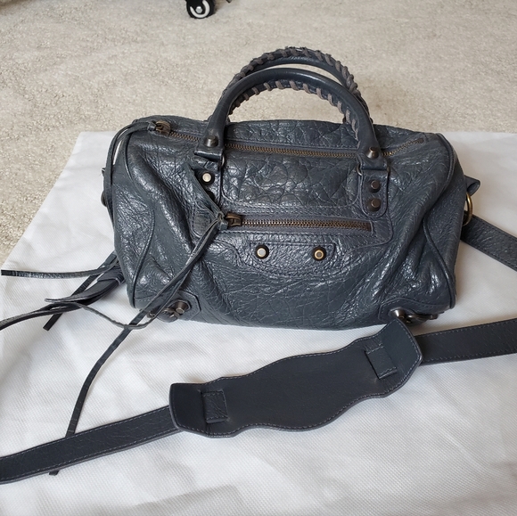 Balenciaga Mini Twiggy Crossbody bag Anthracite color - Picture 2 of 15